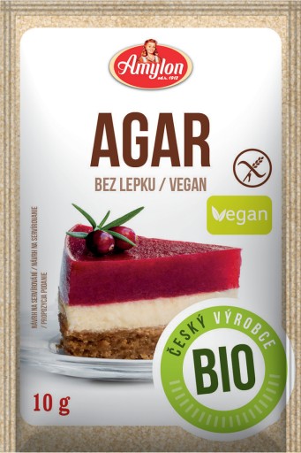 Agar Bezlepkový BIO agar 10 g Amylon