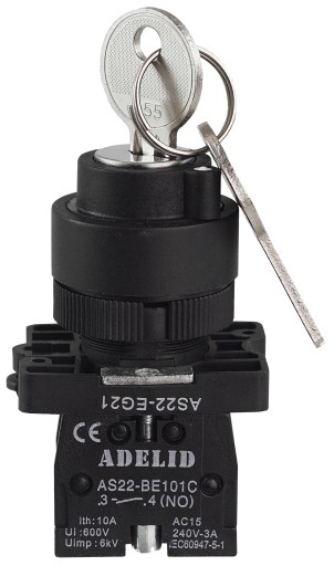 PREPÍNAČ PERO S KĽÚČOM XB2-EG21