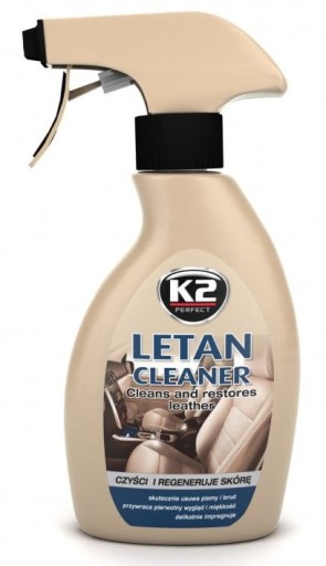 K2 LETAN CLEANER TEKUTINY NA ČISTENIE KOŽE A KOŽENÉHO ČALÚNENIA 250ML