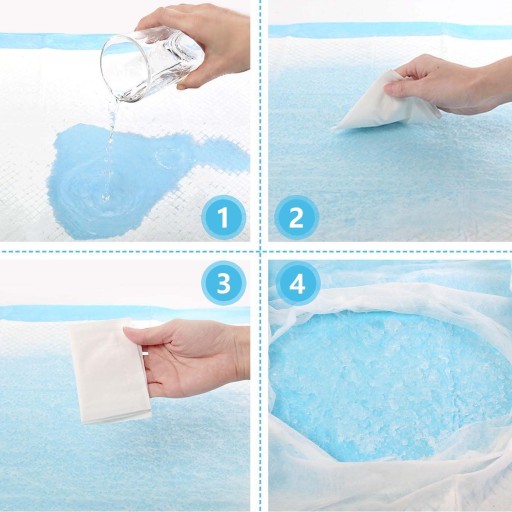 ABSORPČNÉ HYGIENICKÉ PODLOŽKY PRE PSY ZVIERATÁ M 60X60 CM 10 KS