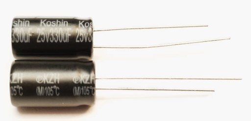 KONDENZÁTOR 330uF 25V 8X15 Ultra LoEsr 0,056 Ohm Koshin
