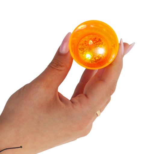 HALLOWEENSKÉ SKLENÉ LEBKA TEKVICA LED ŽIARENÁ