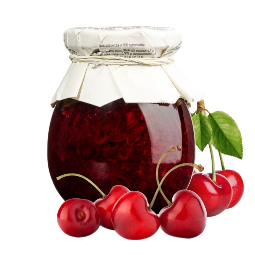 Prírodný čerešňový džem, celé ovocie Čerešňa 275g