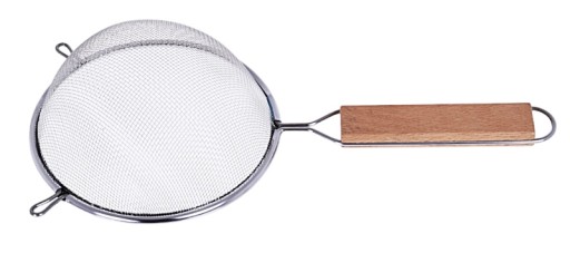 Kuchynské sitko, cedník, nerezové sitko, 12 cm