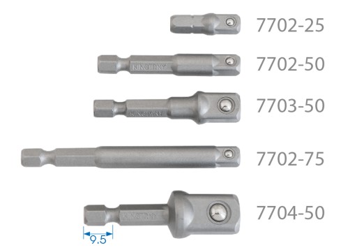 Adaptér pre 1/4'' zásuvky L = 75 KINGTONS