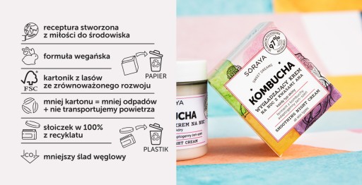 SORAYA Kombucha MATTIFYING denný krém 75 ml