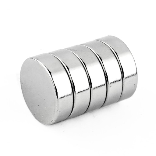 VALEC NEODYMOVÝ MAGNET 12,7x4 N38 SADA 5 KS