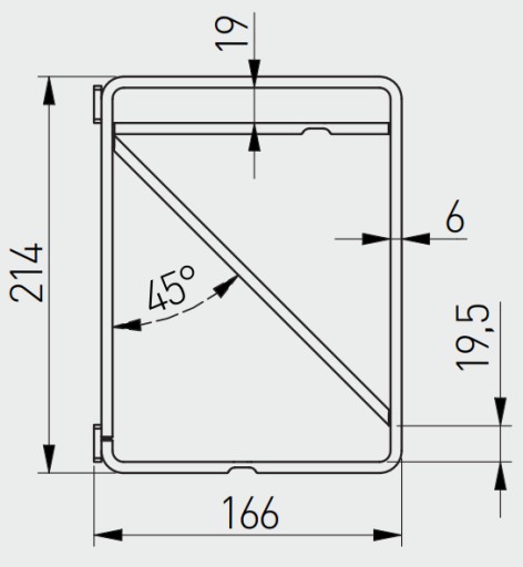 Podpora LOFT držiaky police ROD Wall 210x170 kuchyňa izba GTV
