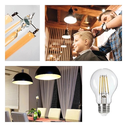 Ozdobná LED žiarovka Kanlux s veľkým závitom E27 7W=60W Neutr