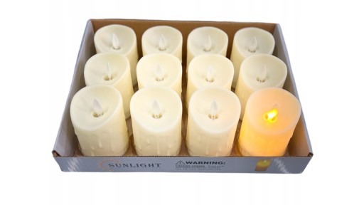 Vložka na sviečku LED sviečku s pohyblivým plameňom na batériu 8 cm