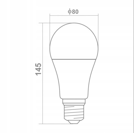 E27 A70 LED žiarovka 20W=140W 1800lm 3 farby na výber Strong