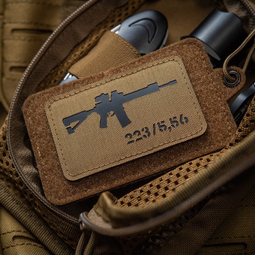 Nášivka na znak AR-15 223/5,56 laserom rezaný Coyote/Black M-Tac