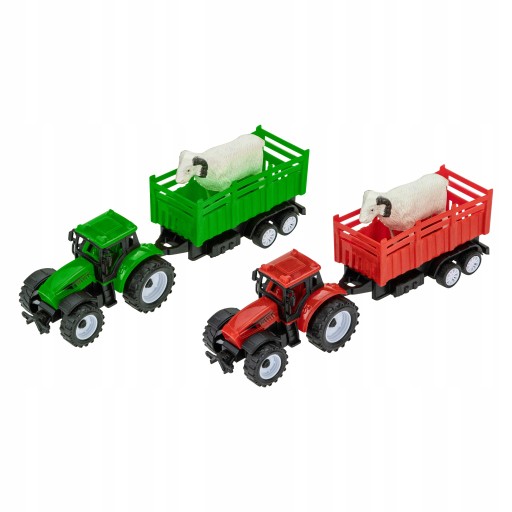 TRAKTOR S PRÍVESOM A ZVIERATKOM