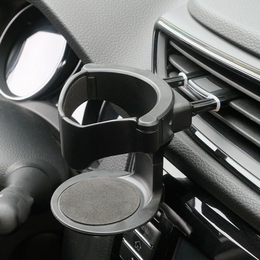 DRŽIAK NA POHÁR DO AUTO PRE VZDUCHOVÉ OTVORY, ČIERNY, SKLADACÍ AP23