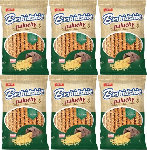 Aksam Beskidzkie Paluchy so sezamom 100 g x6