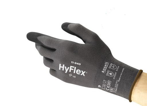 Bezšvové pracovné rukavice Precízne rukavice ANSELL HyFlex 11-840 veľkosť 9-L