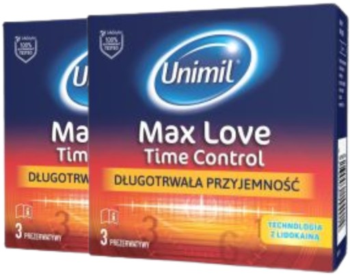 Unimil Max Love predlžovacie kondómy 6 kusov