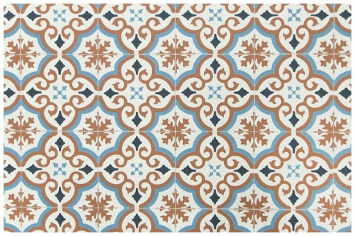 2 m KRÉMOVÝ MEDENÝ KOBEREC PVC BOHO ŠTÝL