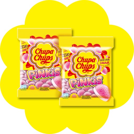 Chupa Chups Pinkis jahodové želé 2x90g