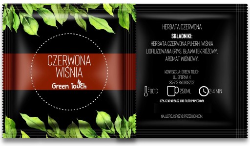 Čaj z červenej čerešne, sada 5 vrecúšok