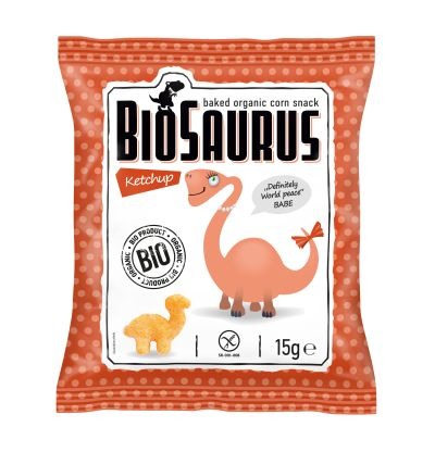Dinosaury CORN CRIES s bio kečupom 15g