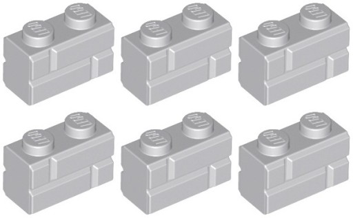 LEGO 98283 TEHLA 1x2 svetlosivá NOVINKA (6g) 6 ks.