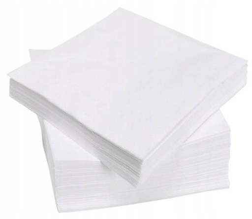 CLARINA Gastronomické obrúsky 400 33x33 BIELY