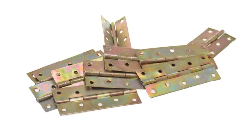Pletený pánt 100 x 44 mm, pozinkovaný zlato, 10 ks