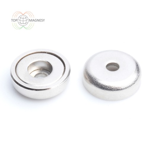 Magnetický držiak 16x6,5x3,5x5 s otvorom, cylindrický, 1 kus