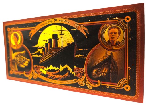 TITANIC FILM Jedinečný zberateľský DARČEK s pozlátenými bankovkami
