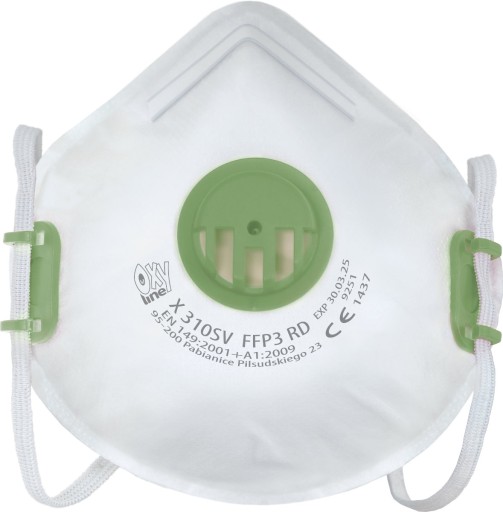 OxyLine Half Mask FFP3 Ochranná maska P3 Ventil