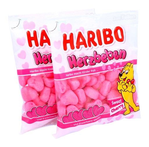 HARIBO ovocné marshmallows čerešňové srdce 160g DE