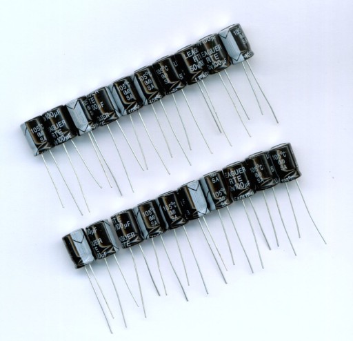 100uF 50V 100 µF 50 V NÍZKY ESR (20 KS) ELEKTROLYTICKÝ KONDENZÁTOR