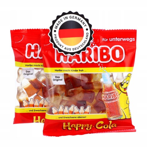 HARIBO Fruit Jelly Bears Happy Cola 100g DE