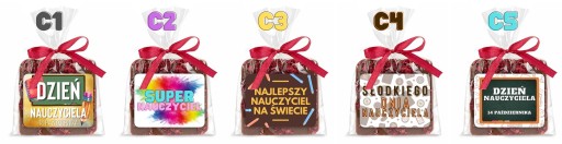 Darček ku Dňu učiteľov, čokoládová potlač