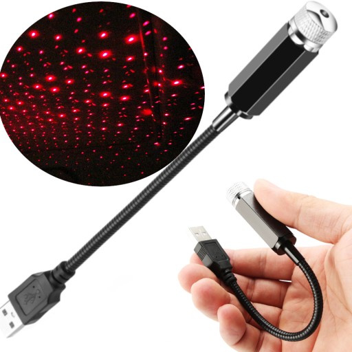 AUTOPROJEKTOR INTERIÉR AUTA USB LASER DARČEK PRE OVLÁDAČ LED LED