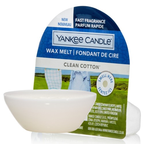 Vosk s vôňou Yankee Candle Clean Cotton
