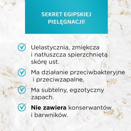 Balzam na pery Eveline Cosmetics Egyptian Miracle