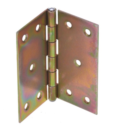 Pletený pánt 100 x 100mm konštrukcia, pozinkovaný zlato, 2 ks