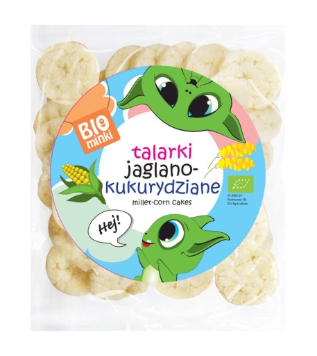 BIOMINKI proso a kukuričné plátky BIO 55g