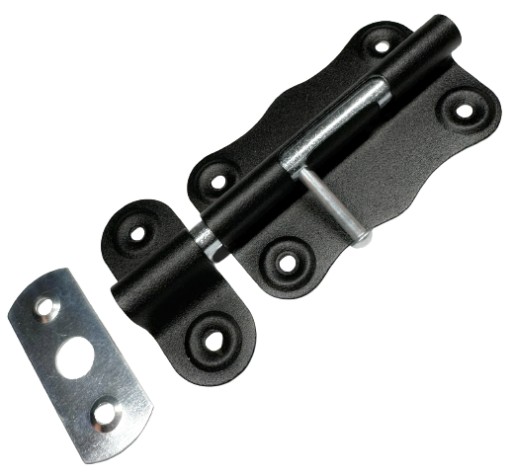 ZÁMEK UNIVERZÁLNY 75MM, ČIERNY PRÁŠKOVÝ ZÁMOK