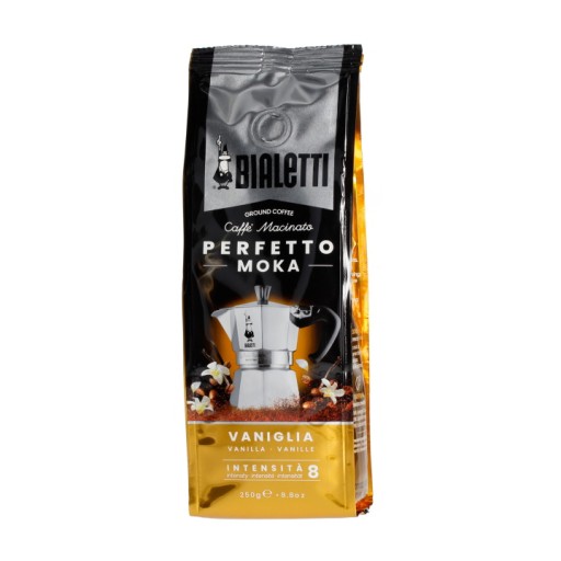 Bialetti Perfetto Moka Vaniglia mletá káva 250 g, ochutená vanilkou