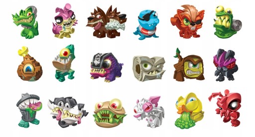 FLUSH FORCE 5-balenie HORRIBLE TOILET MONSTER WC set 5 figúrok