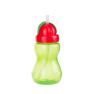 CANPOL Hrnčeková fľaša so skladacou slamkou a tubou 270 ml