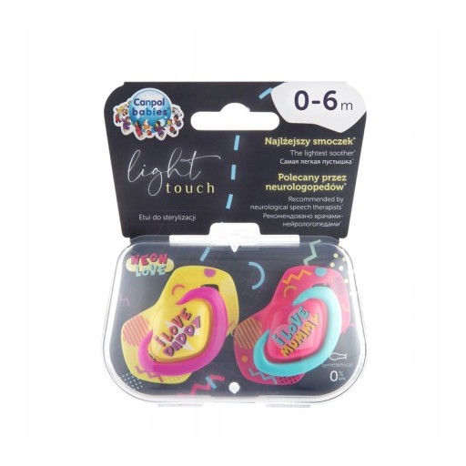 NEON LOVE Cumlík 0-6m Symetrický Canpol
