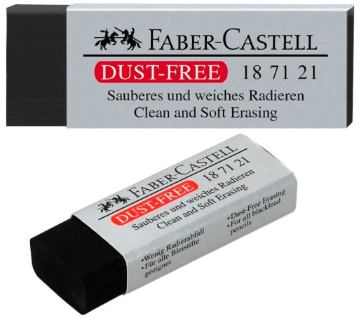 FABER-CASTELL Guma na odieranie v Dust-Free kryte, ČIERNA