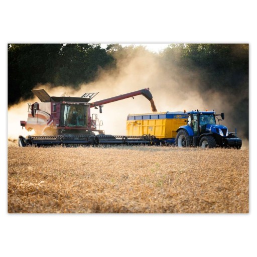 Nálepky A5 ÚROVEŇ ÚROVNE Kombajnový traktor