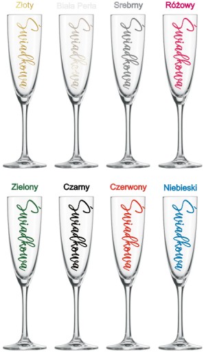 Pohár na šampanské Svadobný darček pre nevestu Maid of Honor Ženícha