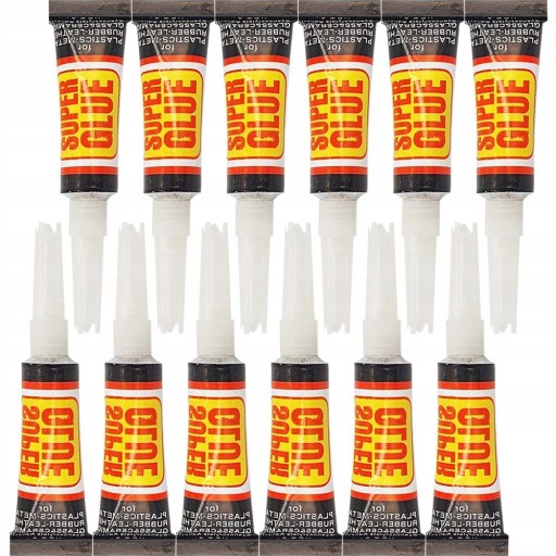 SUPER GLUE RÝCHLE EXTRA SILNÁ SILNÁ SILNA UNIVERZÁLNA SADA 12 ks