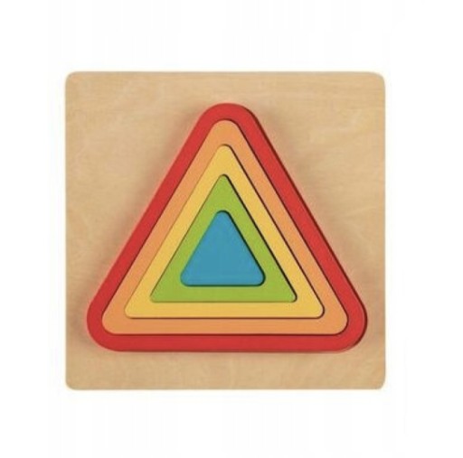 Hravý DREVENÝ GEOMETRICKÝ HÁDANKA 3+ MONTESSORI